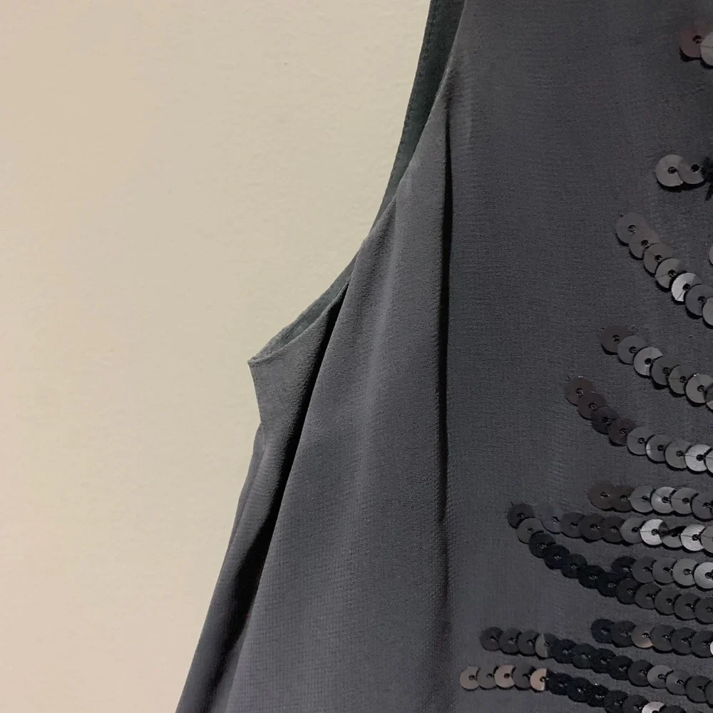 Jacob Sheer Sequinned Front Shift Dress - Picture 3 of 5